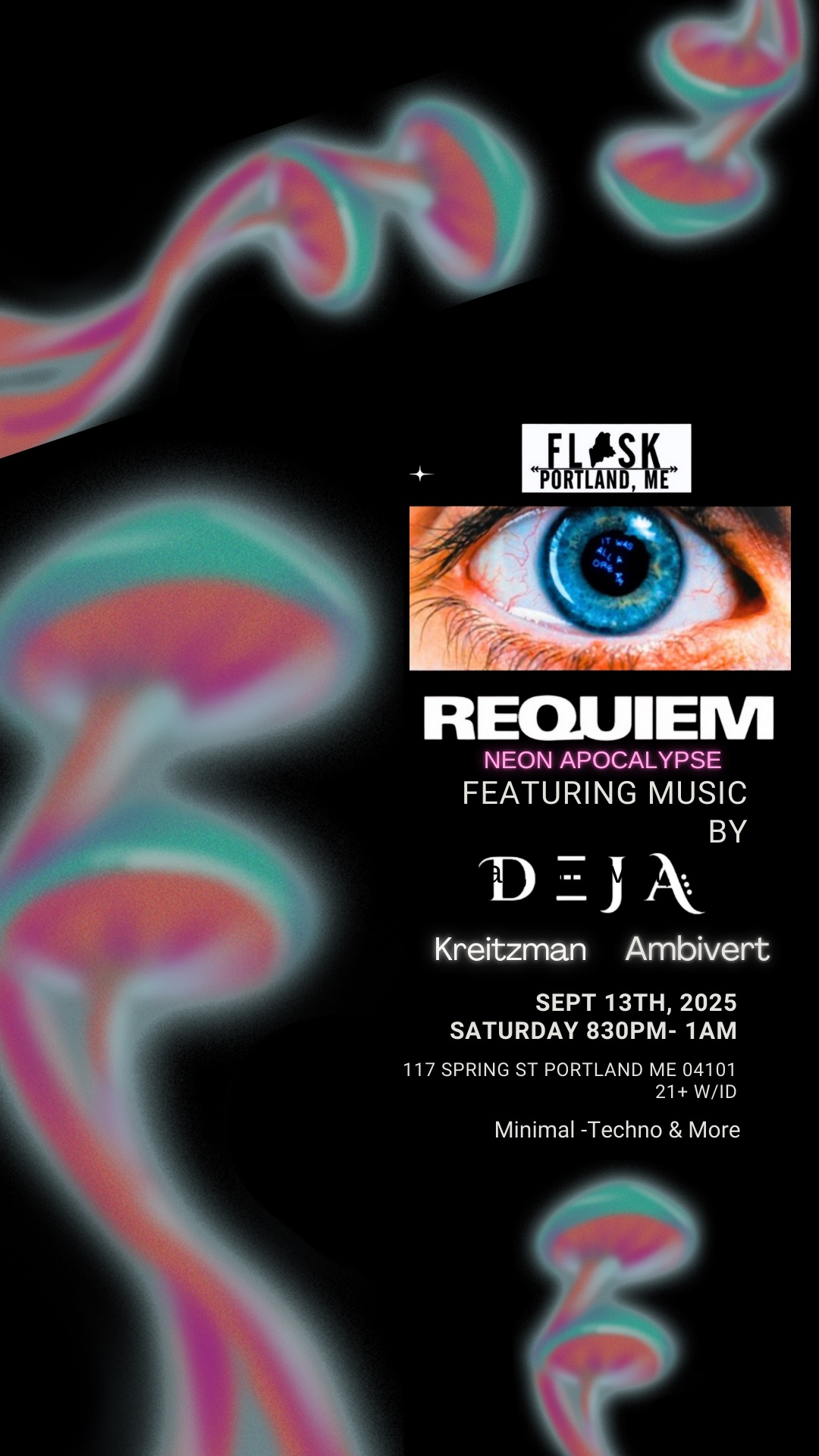 Requiem: Neon Apocalypse w/ DJ Deja (Boston) + DJ Ambivert