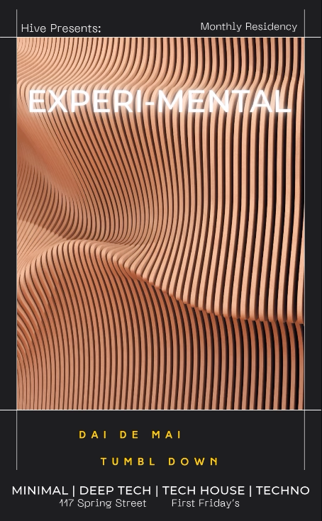 Experimental flyer for flask lounge